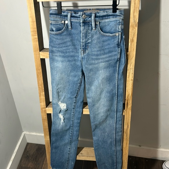 Point Sur Denim High Rise Straight Leg Jeans - Picture 1 of 4